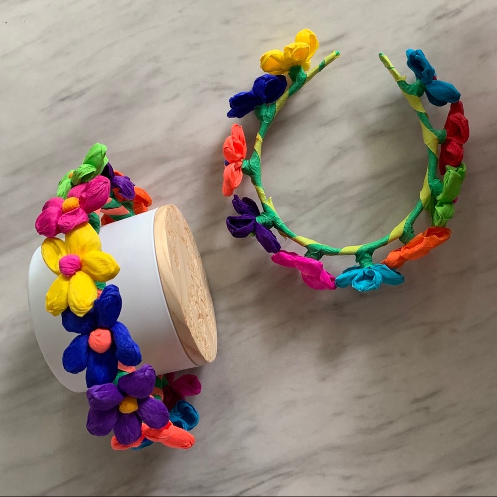 Mexican paper flowers 🌸 🌷🌺 Headband